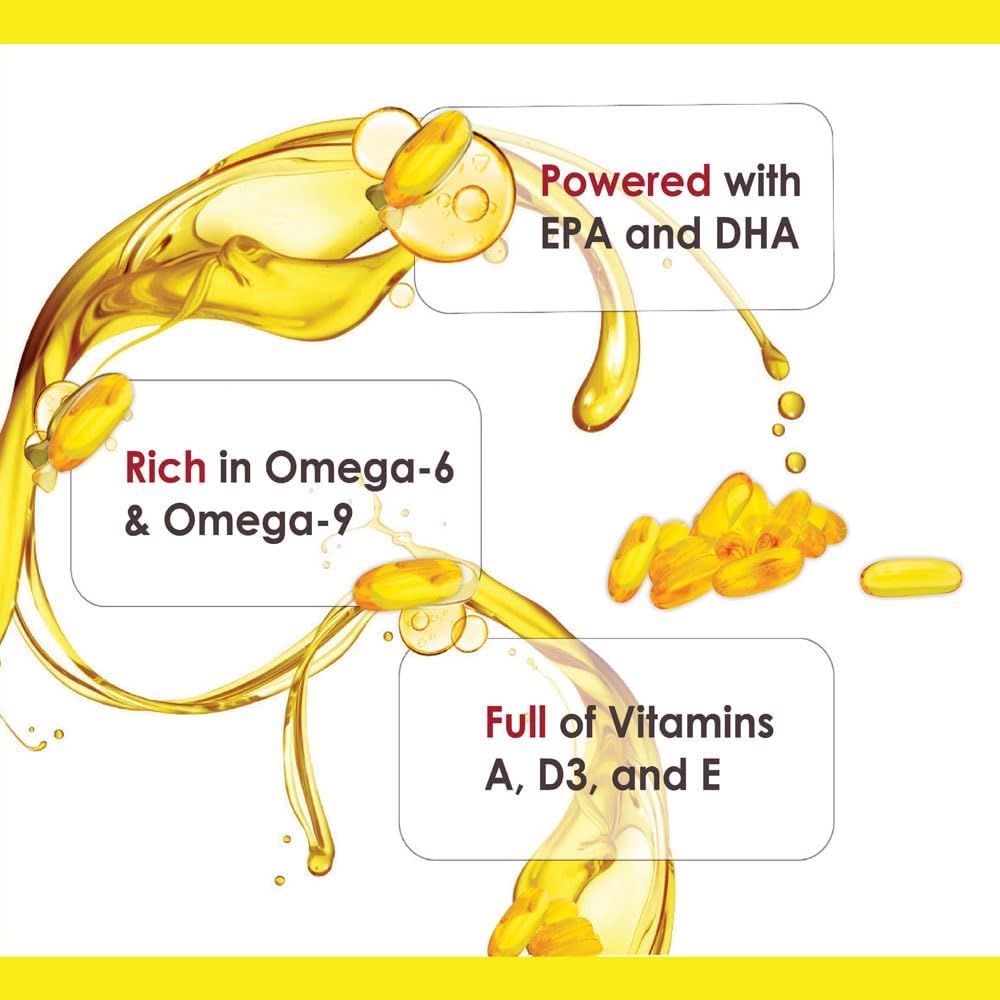 Omega-Caps ES for Large & Giant Dogs - Support Immune System, Joints, Heart, and Brain - 250 Softgel Capsules for Pet Health
