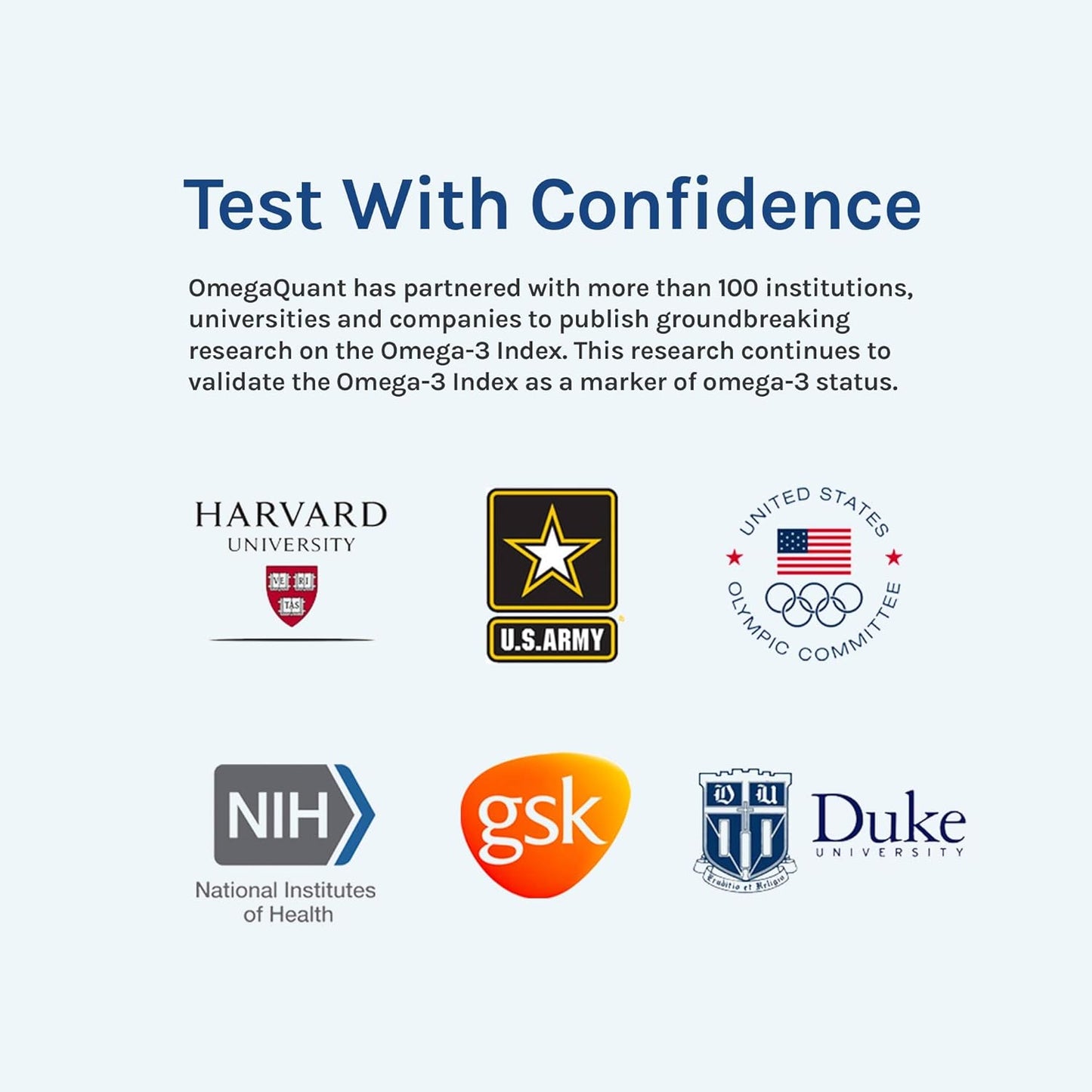 OmegaQuant Omega-3 Index Basic Home Test Kit with Blood Collection - Easy One Drop Blood Test for Omega-3 Levels | 1 Kit