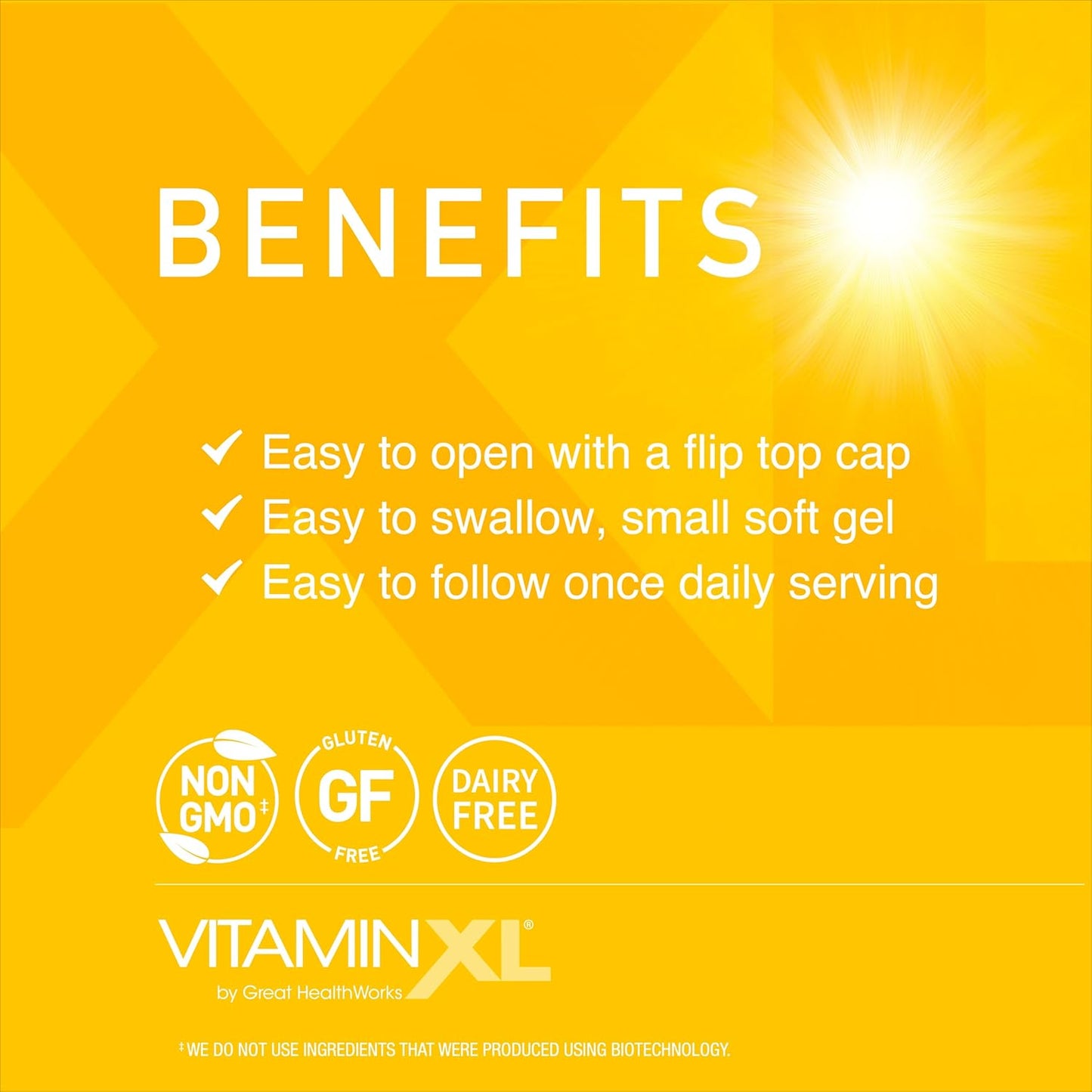 OmegaXL VitaminXL D3 High Potency Daily Vitamin D Supplement - 5000 IU for Immune Support, Healthy Muscles, Strong Bones - Non-GMO, Gluten-Free - 30 Softgels