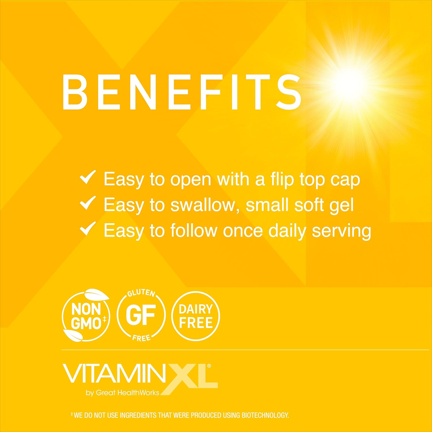 OmegaXL VitaminXL D3 High Potency Daily Vitamin D Supplement - 5000 IU for Immune Support, Healthy Muscles, Strong Bones - Non-GMO, Gluten-Free - 30 Softgels