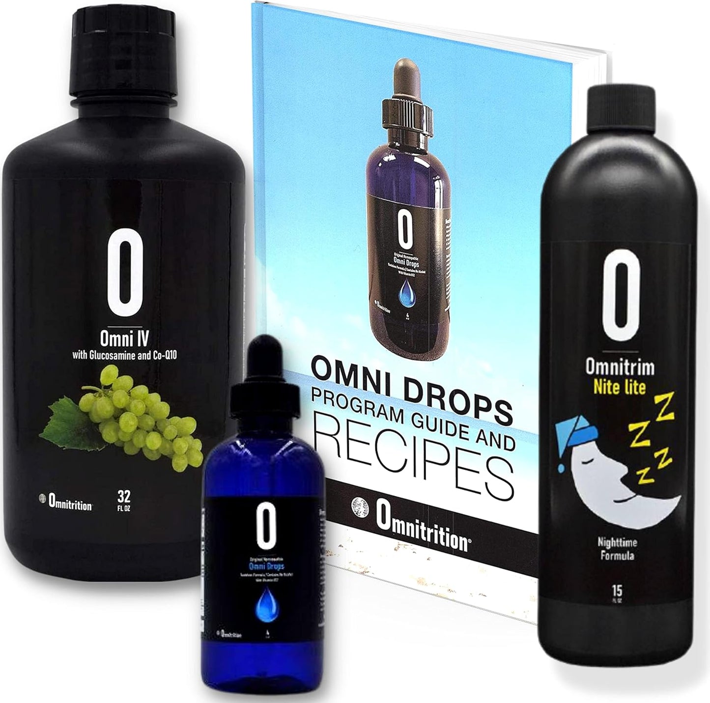 Omnitrition Omni Drop Program Bundle - Get Started Package with Omni Drops, Omni IV, and OmniTrim Nite Lite