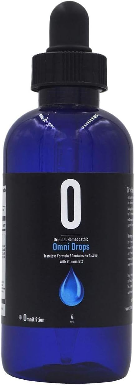 Omnitrition Omni Drops Diet Drops with Vitamin B12 - 4 oz and Program Guide for Effective Weight Loss