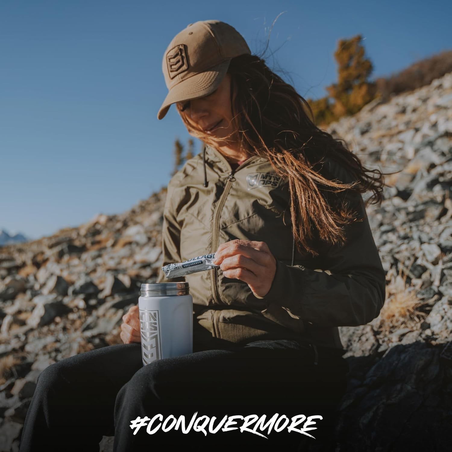 On-The-Go MTN OPS Collagen Protein Powder Packs - 30 Packs, Unflavored & Highly Digestible with 9g Protein/serving
