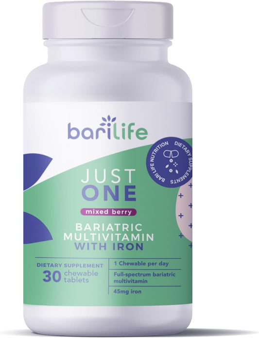 One-a-Day Bariatric Multivitamin and Iron Chewable Supplement by Bari Life