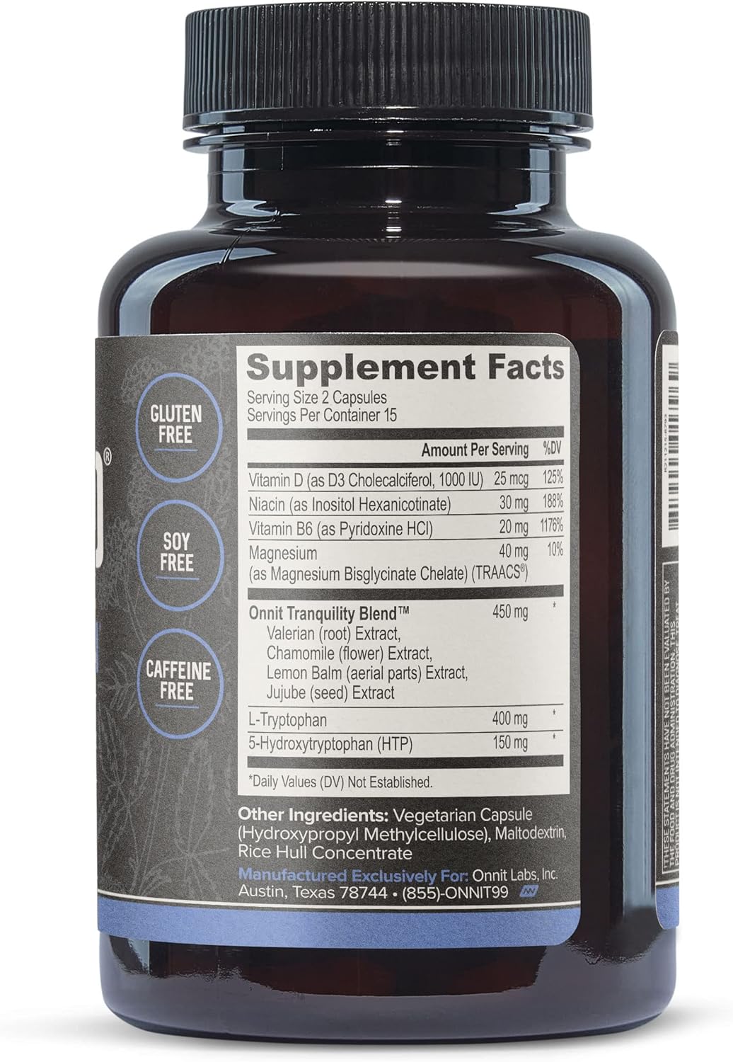 ONNIT New Mood Supplement - Supports Occasional Stress Relief, Sleep, and Mood (30 Count)