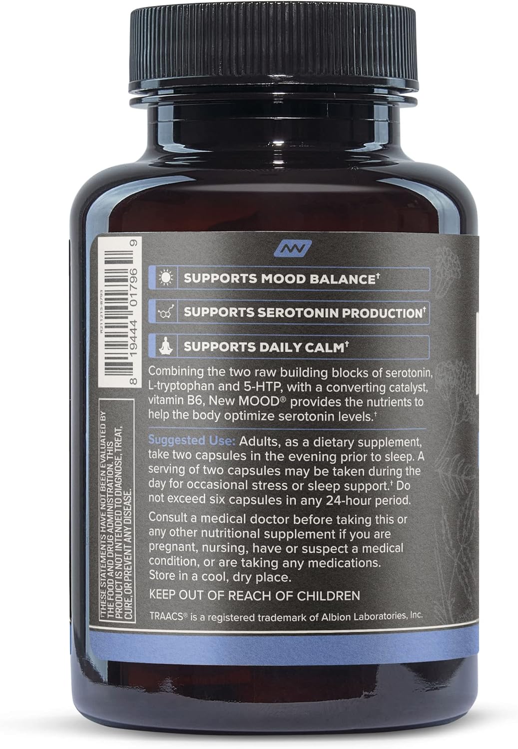 ONNIT New Mood Supplement - Supports Occasional Stress Relief, Sleep, and Mood (30 Count)