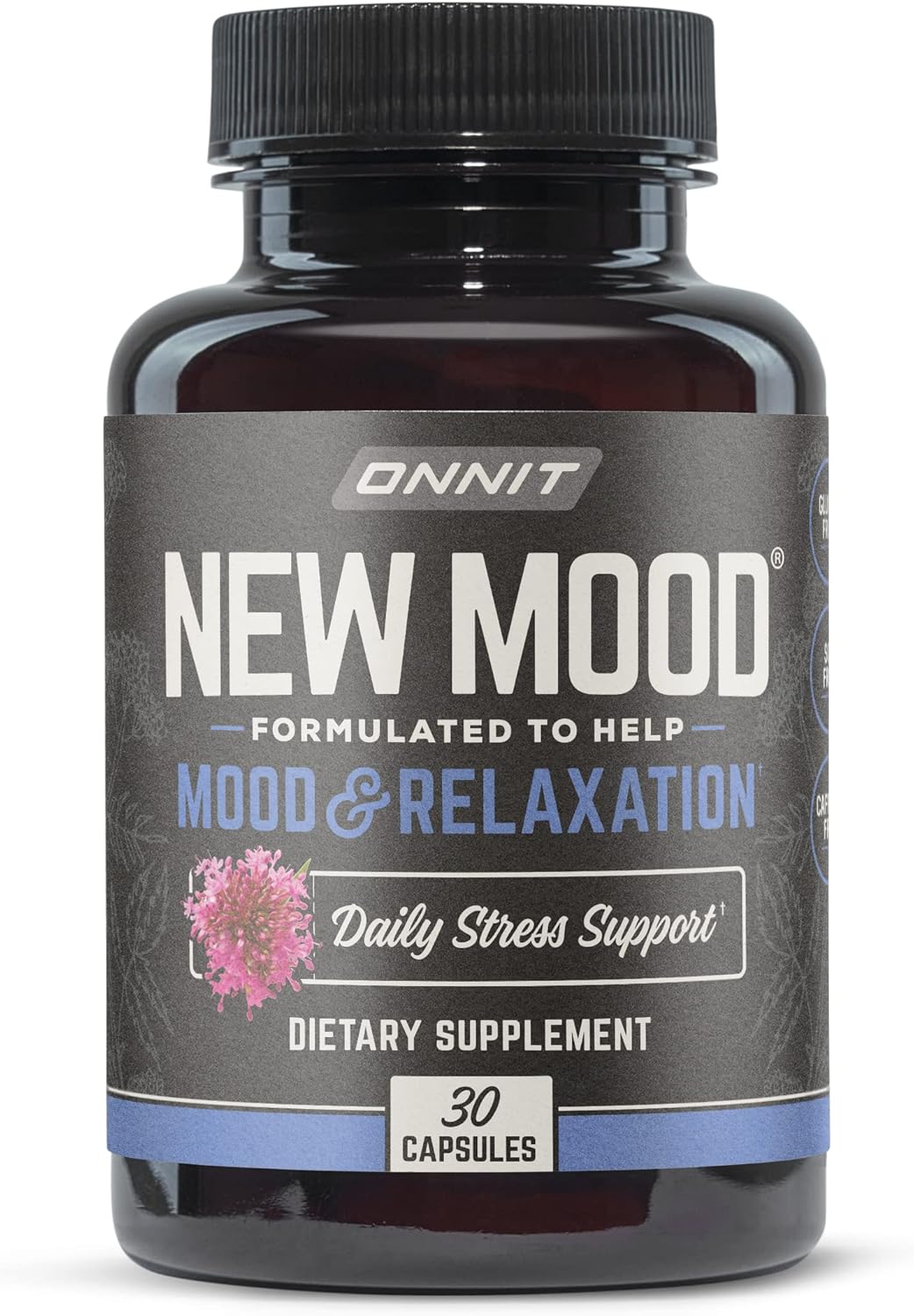 ONNIT New Mood Supplement - Supports Occasional Stress Relief, Sleep, and Mood (30 Count)