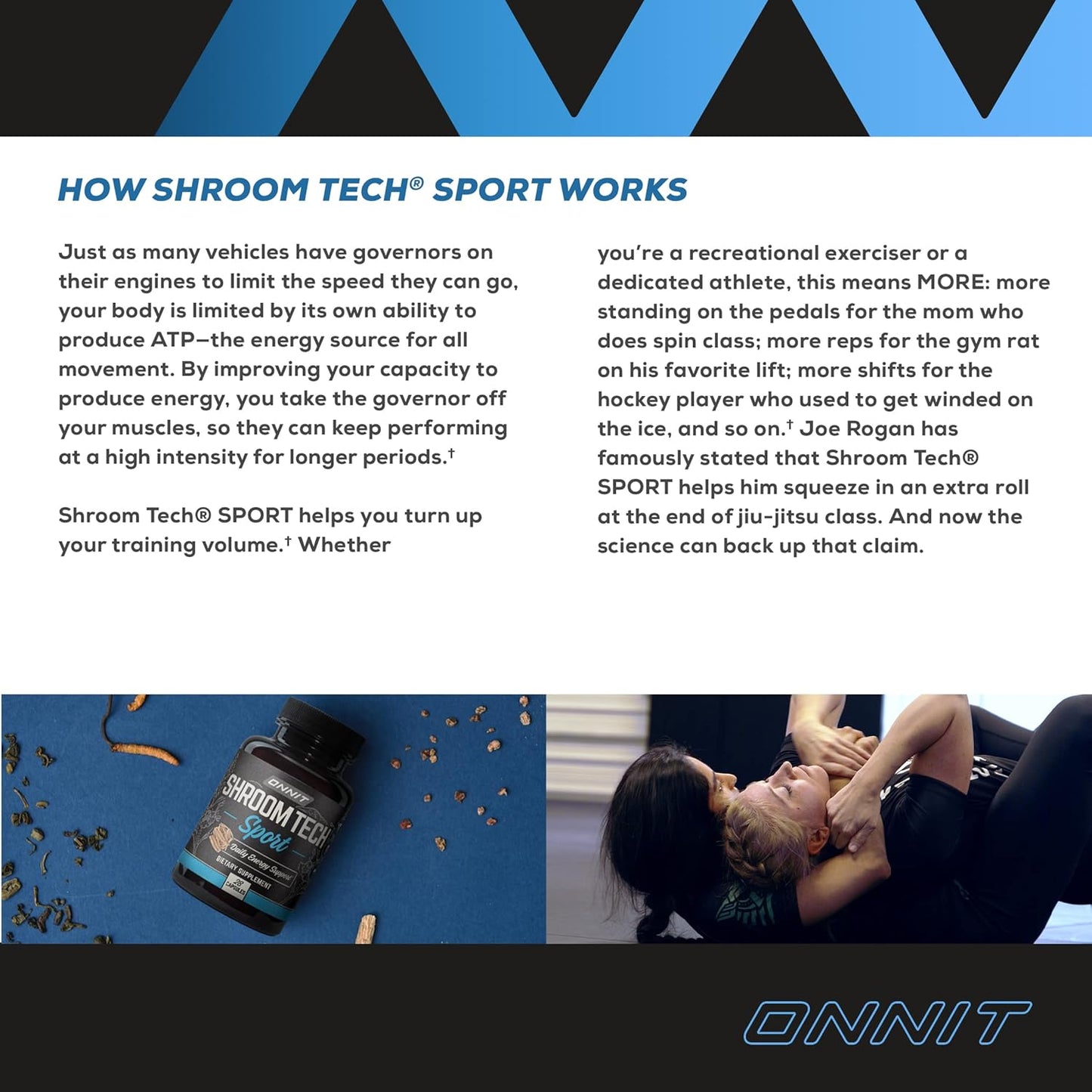 ONNIT Shroom Tech Sport: Cordyceps Mushroom Preworkout Supplement - 84ct Bottle