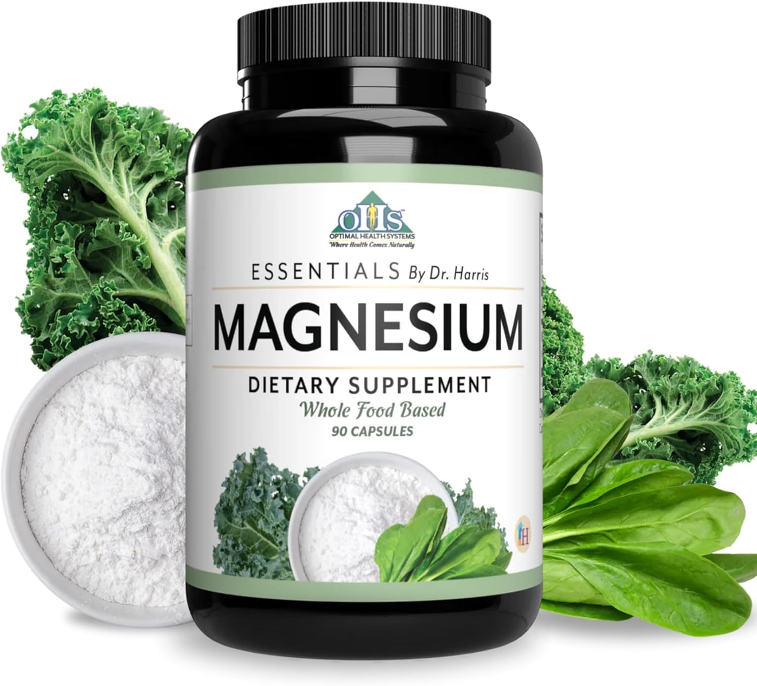 Optimal Health Systems Patented Magnesium Glycinate Capsules for Muscle, Bone, and Heart Health - 291 mg - 90 Count