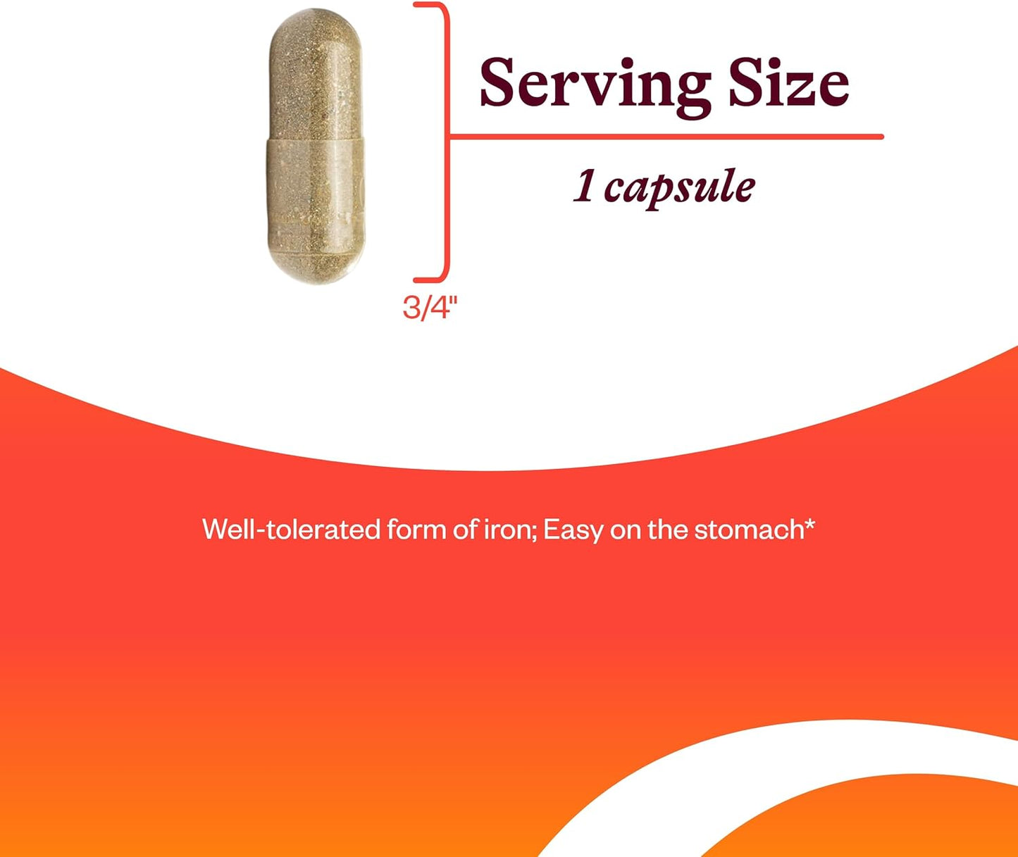 Optimal Iron Supplement with Vitamin C and Riboflavin - Supports Iron Metabolism and Utilization - 90 Capsules