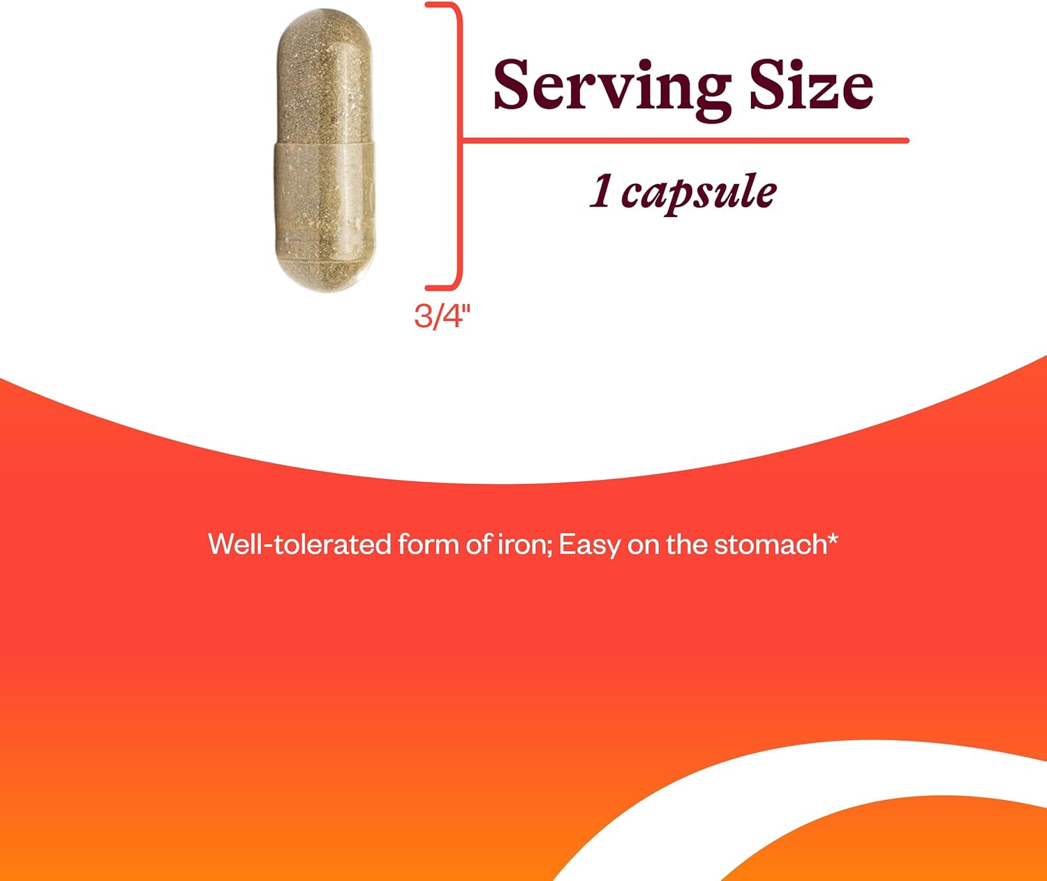 Optimal Iron Supplement with Vitamin C and Riboflavin - Supports Iron Metabolism and Utilization - 90 Capsules