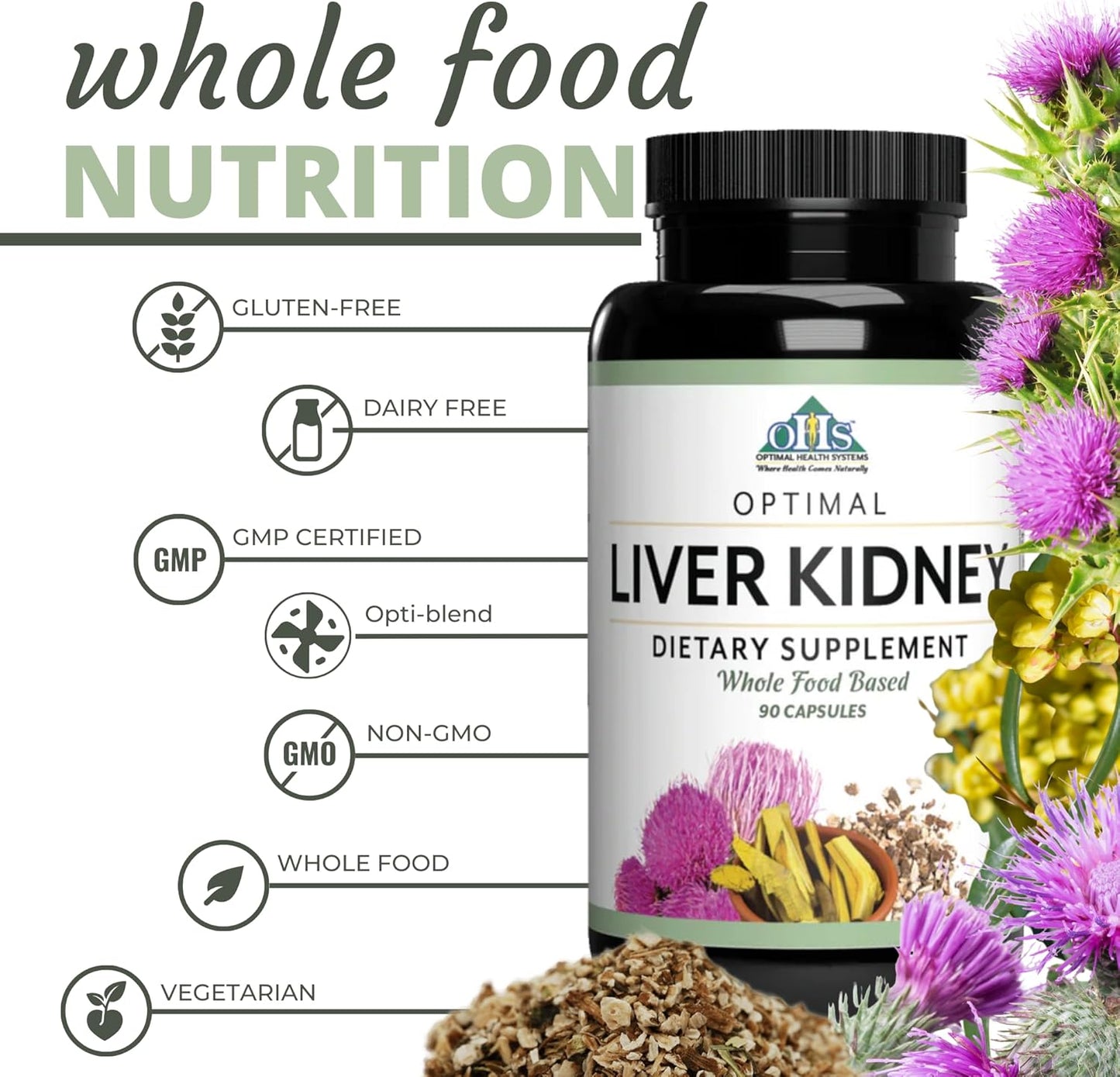 Optimal Liver and Kidney Support Supplement (90 Capsules) for Optimal Health