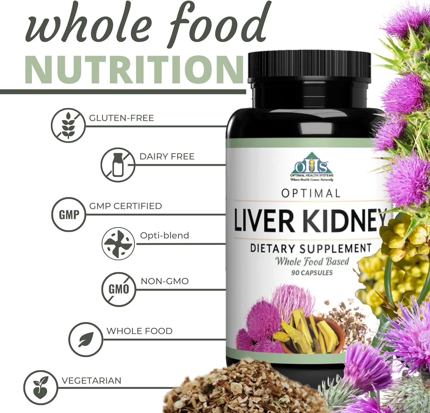 Optimal Liver and Kidney Support Supplement (90 Capsules) for Optimal Health