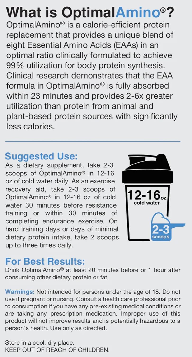 OptimalAmino Elite Bundle (3 Months Supply) - Best Pre/Post Workout Recovery Drink with 99% Utilization - NSF Certified for Sport - Essential Amino Acid Supplement
