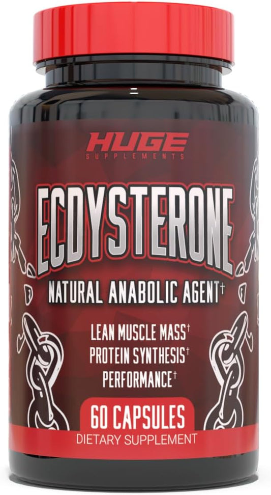 Optimally Dosed 1000mg Beta Ecdysterone Muscle Builder for Men - 98% Highest Purity with Superior Absorption