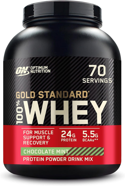 Optimum Nutrition Gold Standard® 100% Whey Protein Powder, Chocolate Mint Flavor, 4.94 lb (2.24 kg)