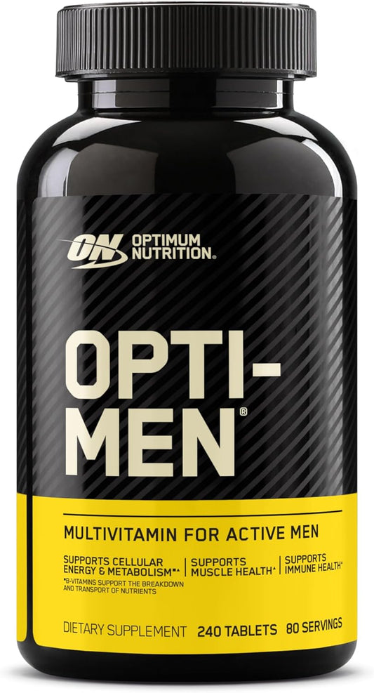Optimum Nutrition Opti-Men Daily Multivitamin for Men - Immune Support with Amino Acids, 80 Day Supply, 240 Count
