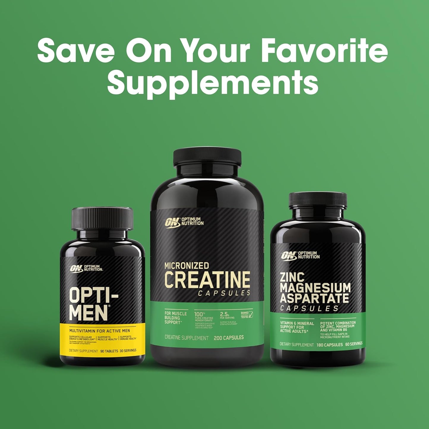 Optimum Nutrition Opti-Men Daily Multivitamin for Men - Immune Support with Amino Acids, 80 Day Supply, 240 Count