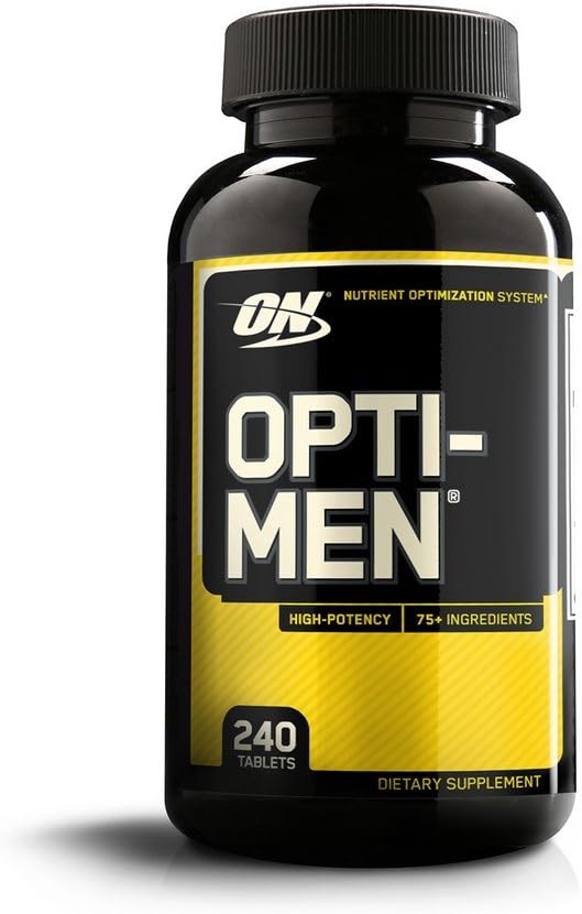 Optimum Nutrition Opti-Men Multivitamin Supplement - 240 Count for Daily Nutrition Support