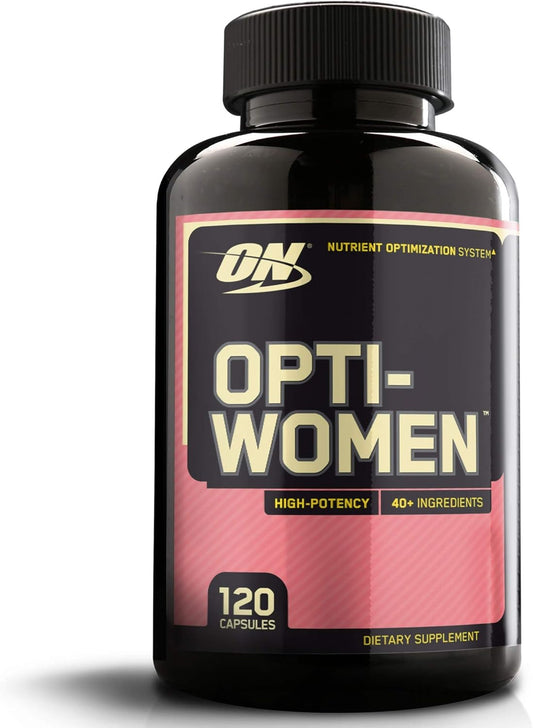 Optimum Nutrition Opti-Women Multi-Vitamin Capsules - 120 Count - Women's Daily Multivitamin Supplement