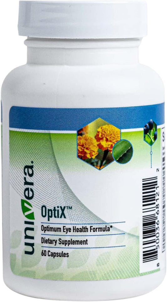 OptiX Eye Vitamins with Lutein, Zeaxanthin, Vitamin C, Zinc, Beta Carotene, Bilberry, Selenium - Supports Healthy Eyes, 30 Day Supply