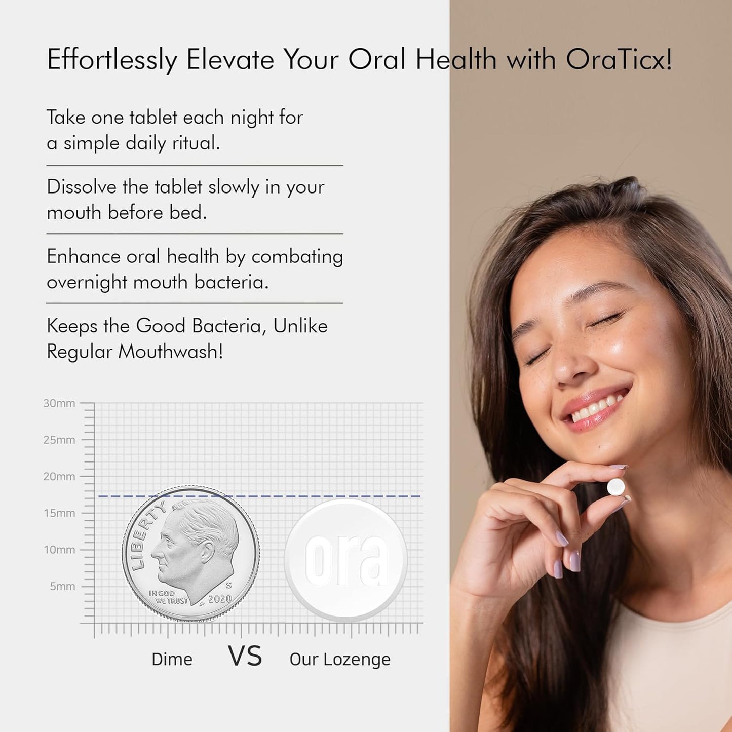 Oral Health Probiotic Lozenges 2-Pack, Grape Flavored with 8 Billion CFU - Supports Teeth, Gums, and Immunity - Natural Oral Health Supplement