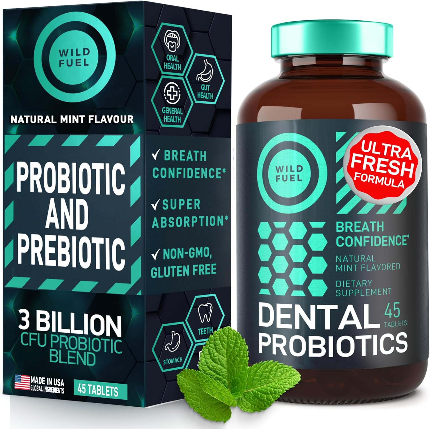 Oral Probiotics for Oral Health and Keto Candy Bundle with MCT Oil