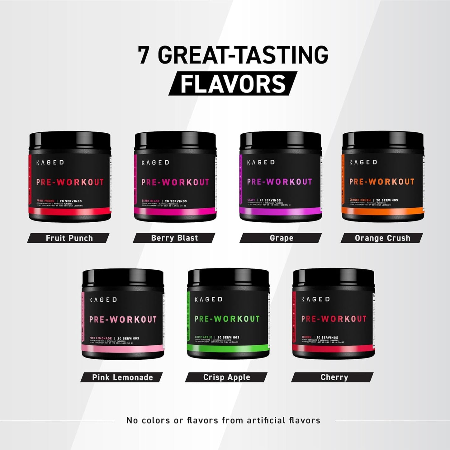 Orange Krush Pre-Kaged Pre Workout Powder | Formulated with Creatine, Beta Alanine, and Pure Caffeine | 20 Servings
