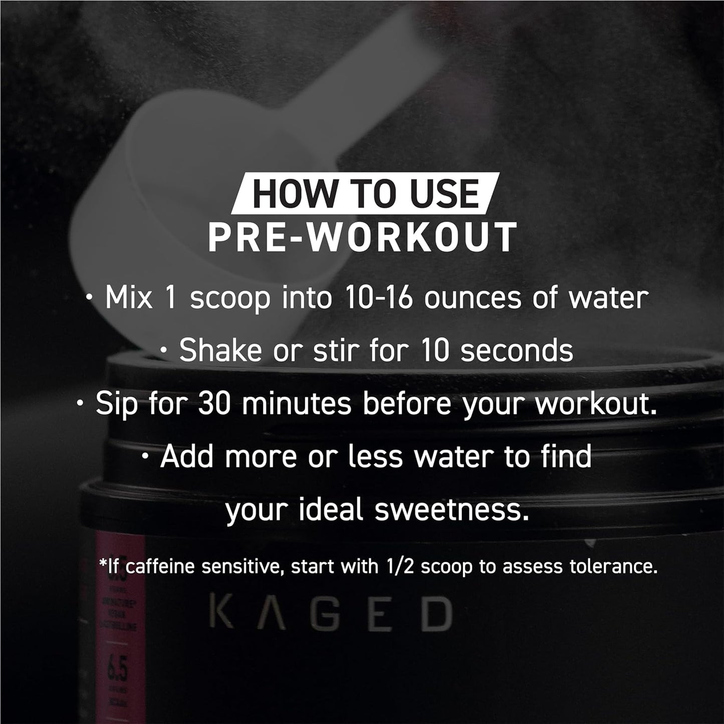 Orange Krush Pre-Kaged Pre Workout Powder | Formulated with Creatine, Beta Alanine, and Pure Caffeine | 20 Servings