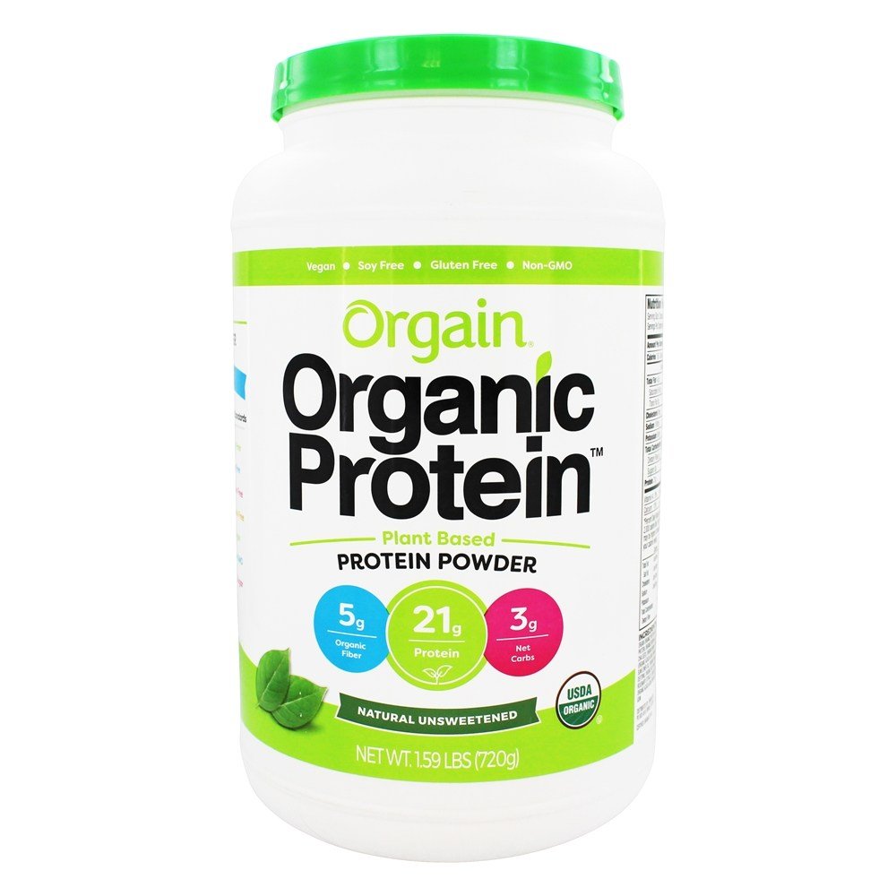 Orgain Organic Plant-Based Protein and Superfoods Greens Powder Bundle - 1.59lb Protein + 0.62lb Greens