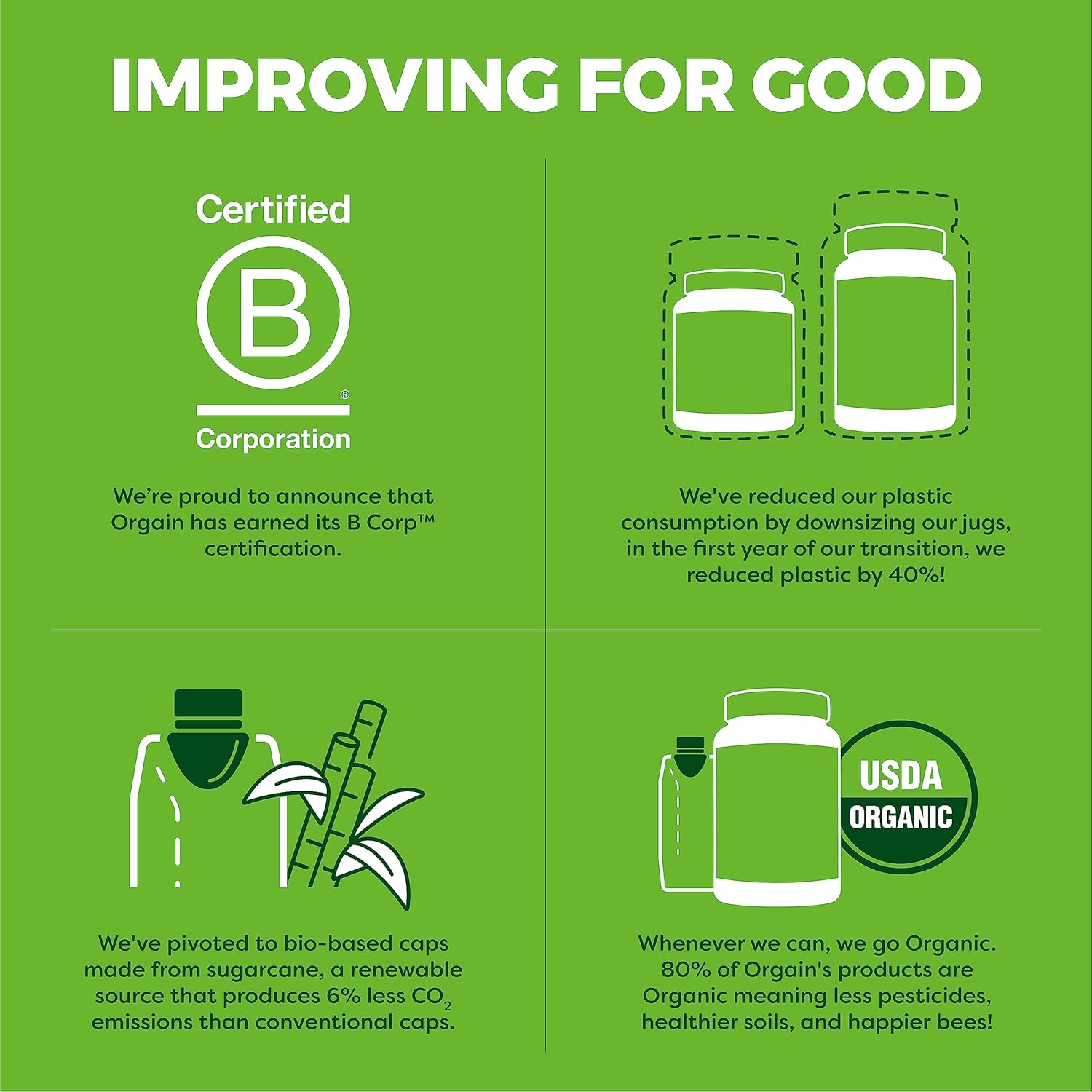 Orgain Vanilla Bean Whey Protein Powder - Grass Fed Dairy Protein with BCAAs and Prebiotic Fiber - Gluten Free and Kosher - 1.82lb