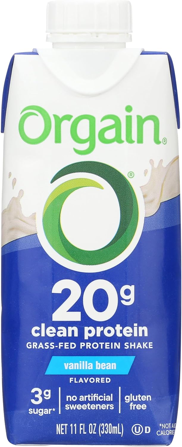 Orgain Vanilla Bean Whey Protein Shake - 11 oz Bottle