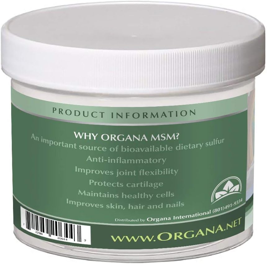 Organa's NutriNoche Opti MSM Powder Supplement for Hair Growth and Sulfur Support
