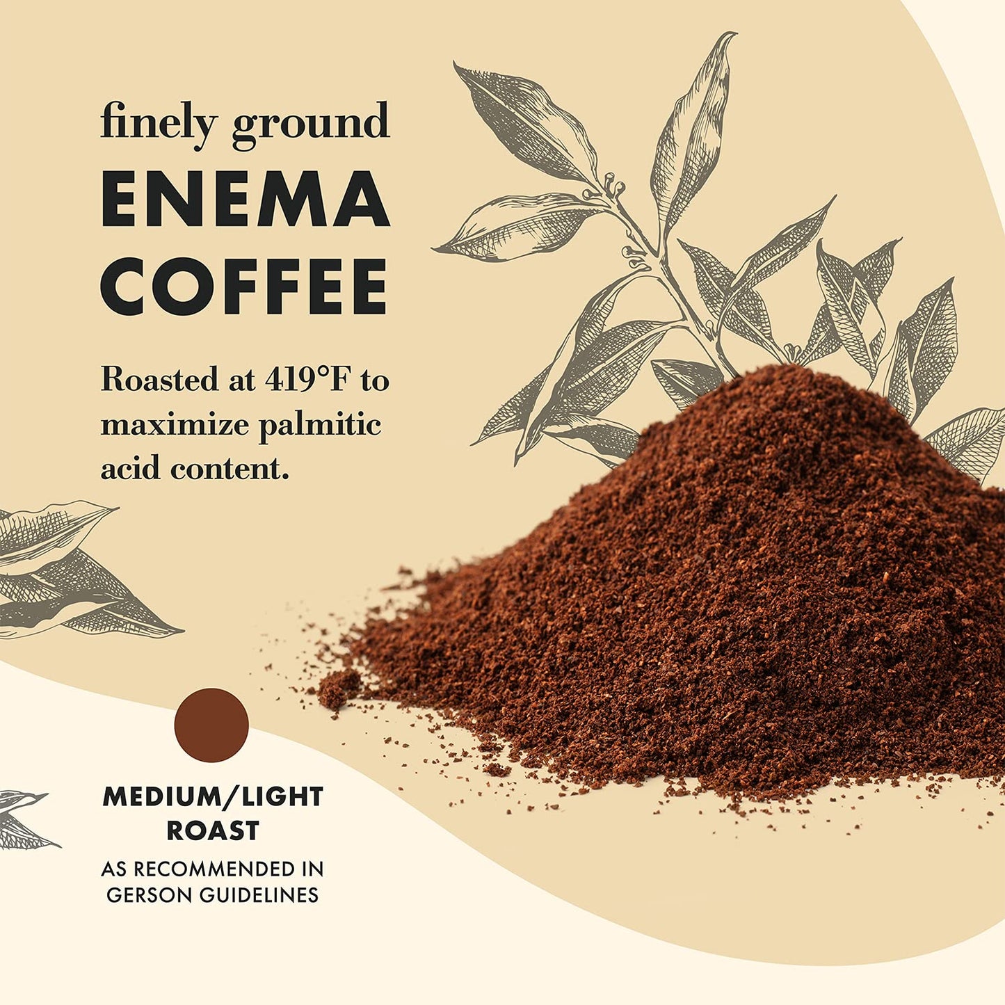 Organic 419° Roasted Enema Coffee Grounds for Cleanse and Detox - 1 lb Bag, Made in USA by Aussie Health Co