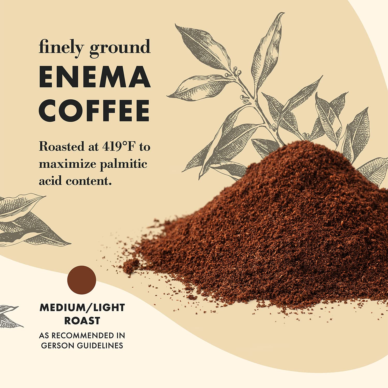 Organic 419° Roasted Enema Coffee Grounds for Cleanse and Detox - 1 lb Bag, Made in USA by Aussie Health Co