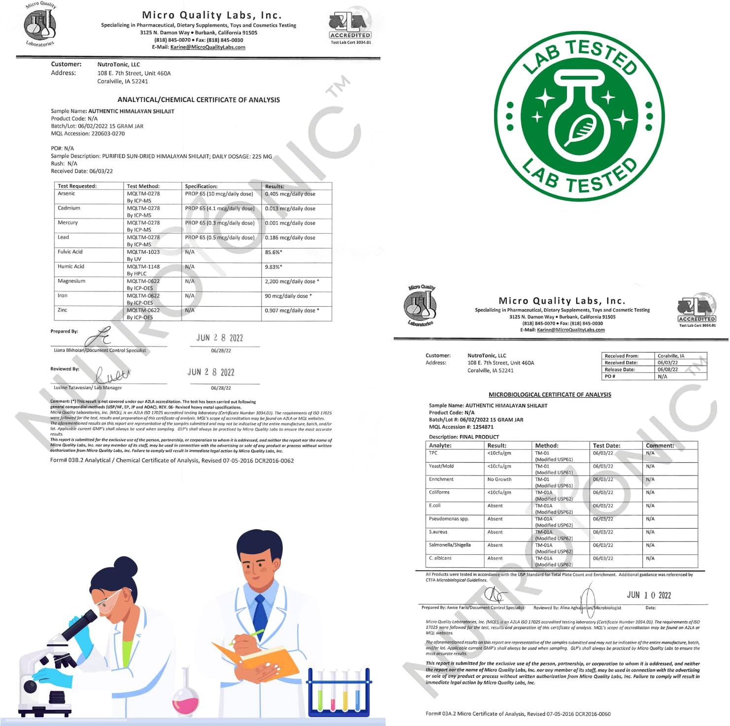 Organic 60-Day Sun-Dried Himalayan SHILAJIT Resin by NutroTonic LLC - Potent Source of Fulvic and Humic Acid - Lab Tested for Safety