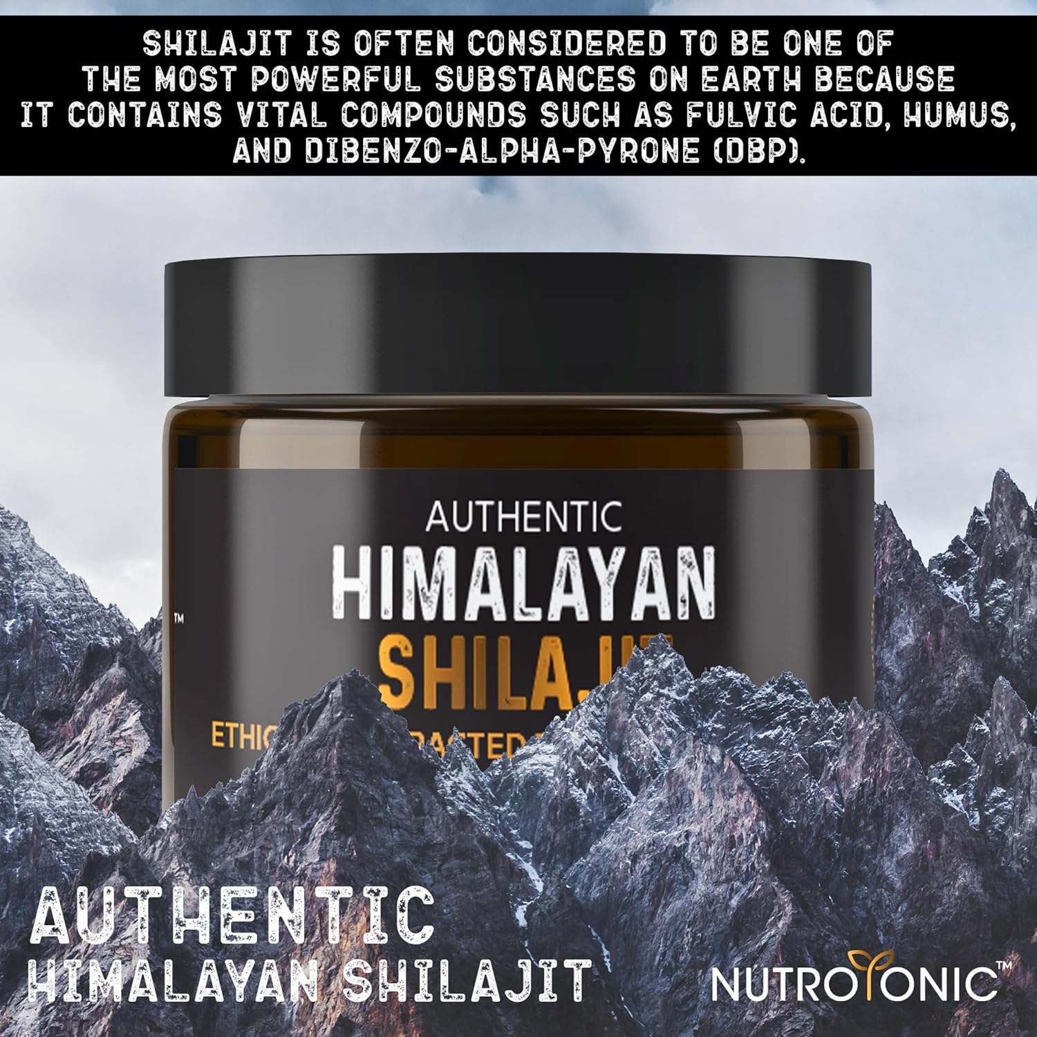 Organic 60-Day Sun-Dried Himalayan SHILAJIT Resin by NutroTonic LLC - Potent Source of Fulvic and Humic Acid - Lab Tested for Safety