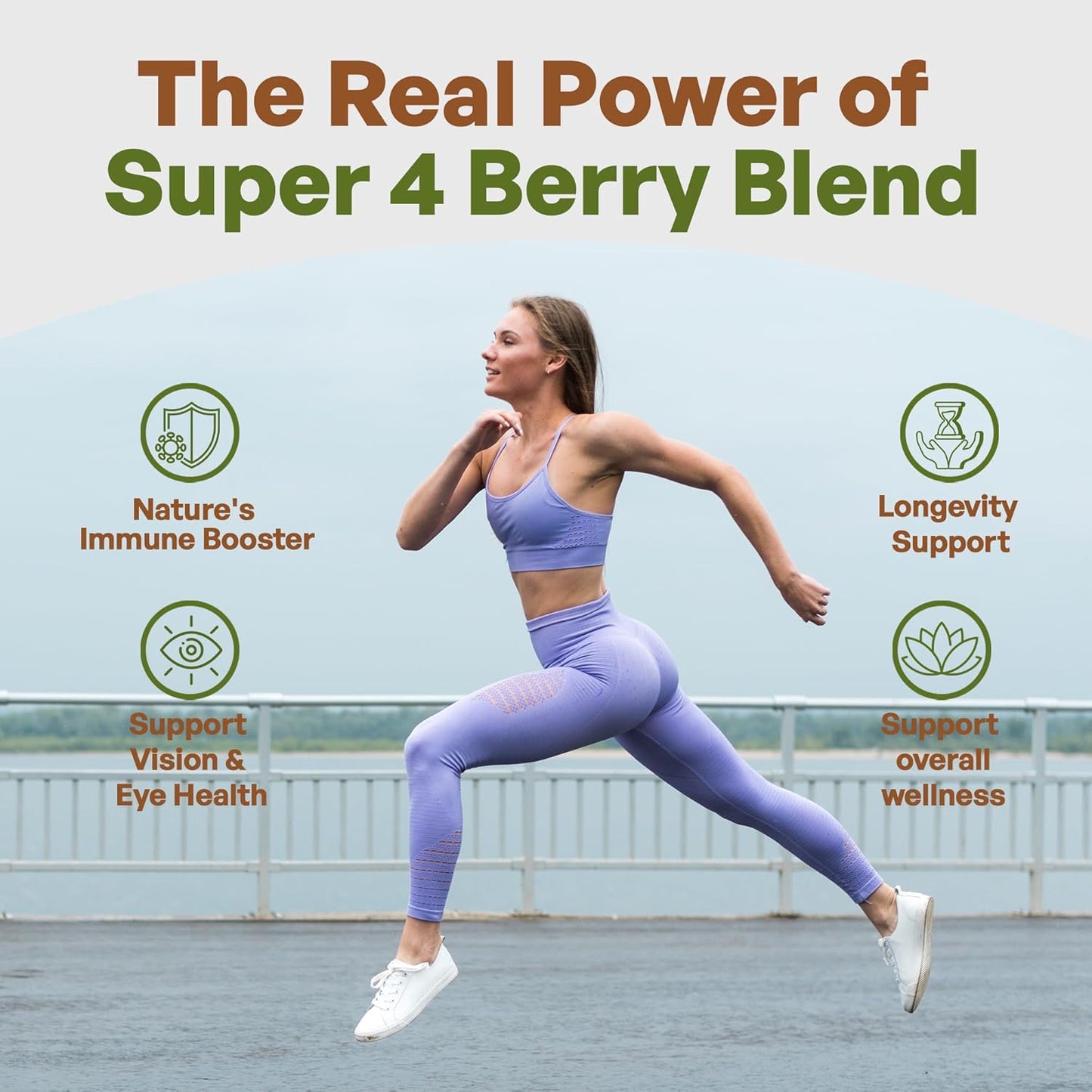 Organic Acai Berry Blend with Immune Boosting Berries | Antioxidant Superfood Mix for Smoothies and Bowls | Freeze Dried Maqui, Elderberry, Acerola | 30 Servings 1lb