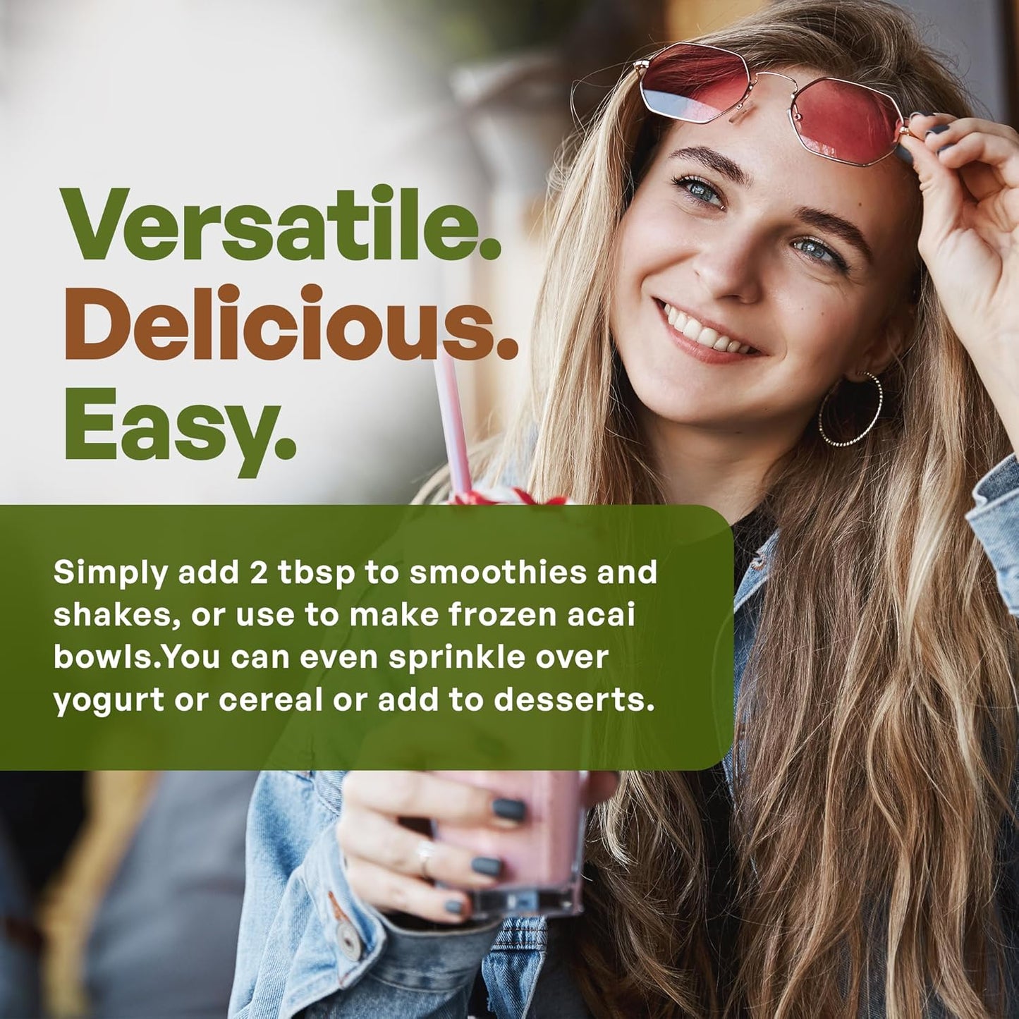 Organic Acai Berry Blend with Immune Boosting Berries | Antioxidant Superfood Mix for Smoothies and Bowls | Freeze Dried Maqui, Elderberry, Acerola | 30 Servings 1lb