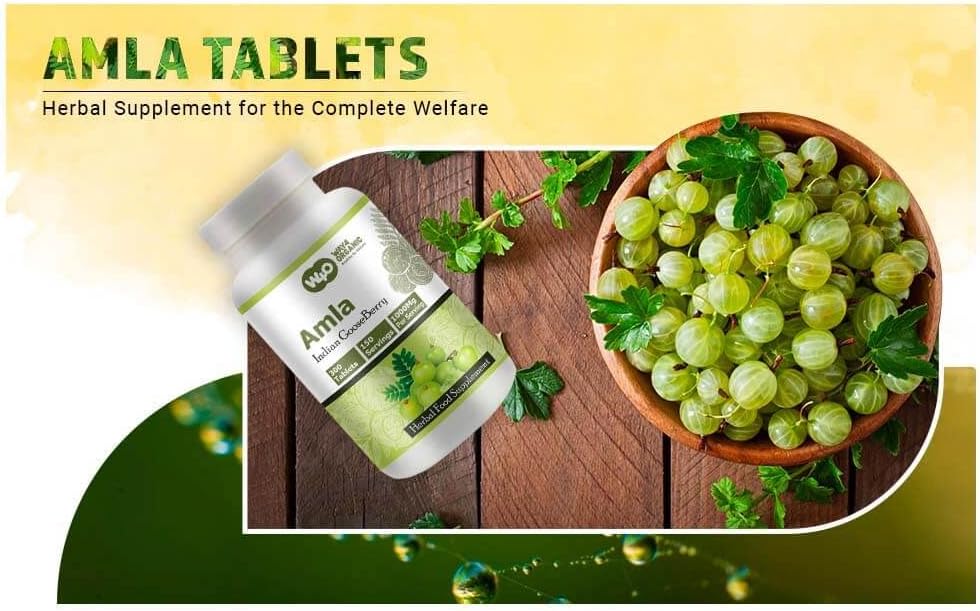 Organic Amla Fruit Extract Capsules - 300 Pills, 1000 mg, Amalaki Fruit Supplement, Pack of 1