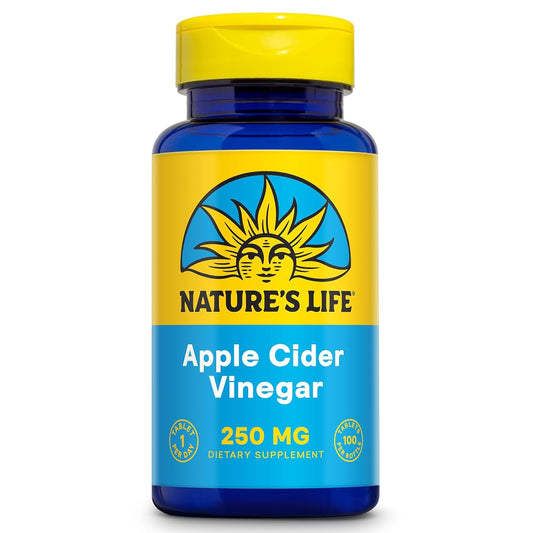 Organic Apple Cider Vinegar Tablets - 250 Mg, 100 Count by Nature's Life