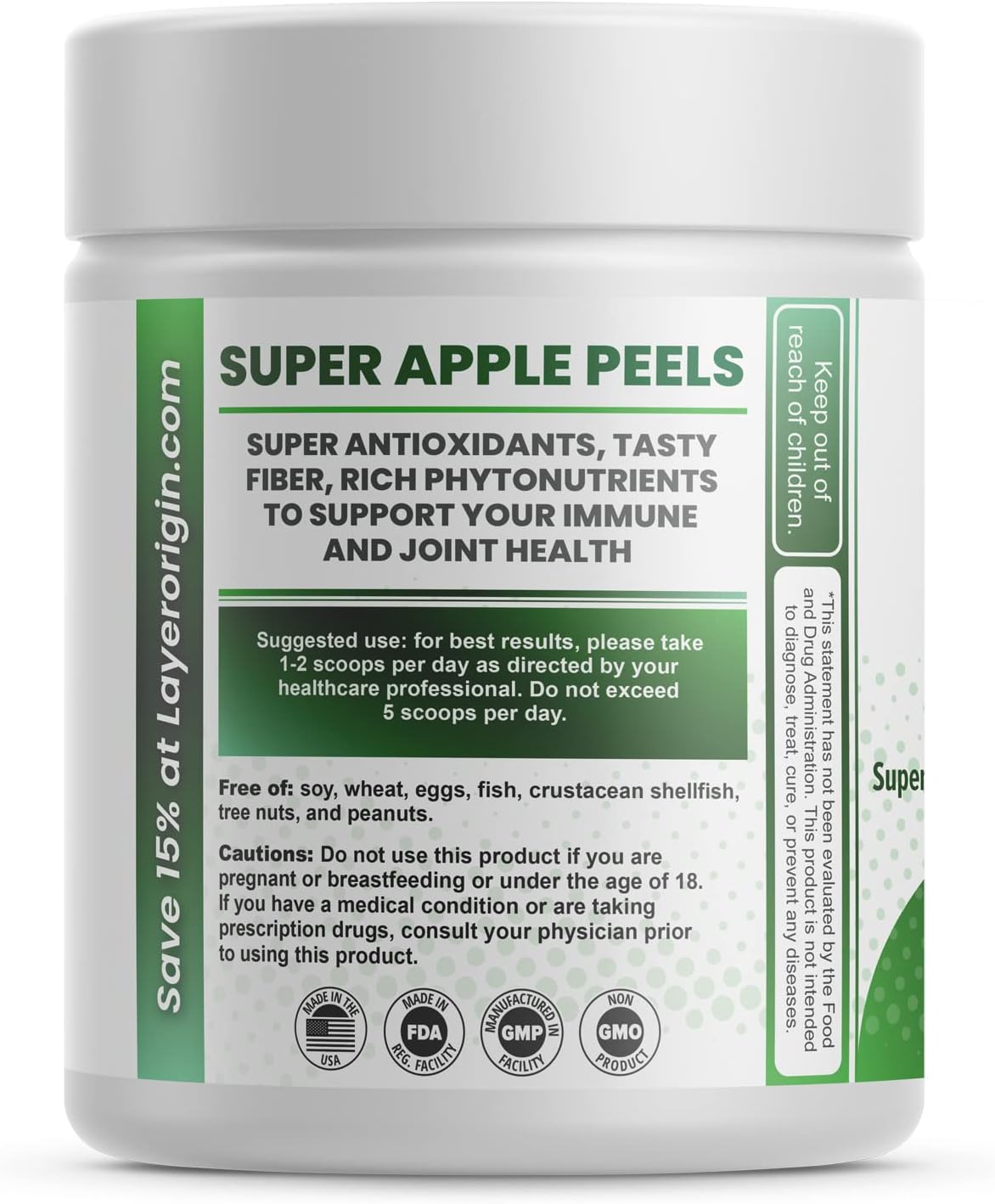 Organic Apple Peel Powder Enhances Akkermansia and Bifidobacteria with Layer Origin Technology