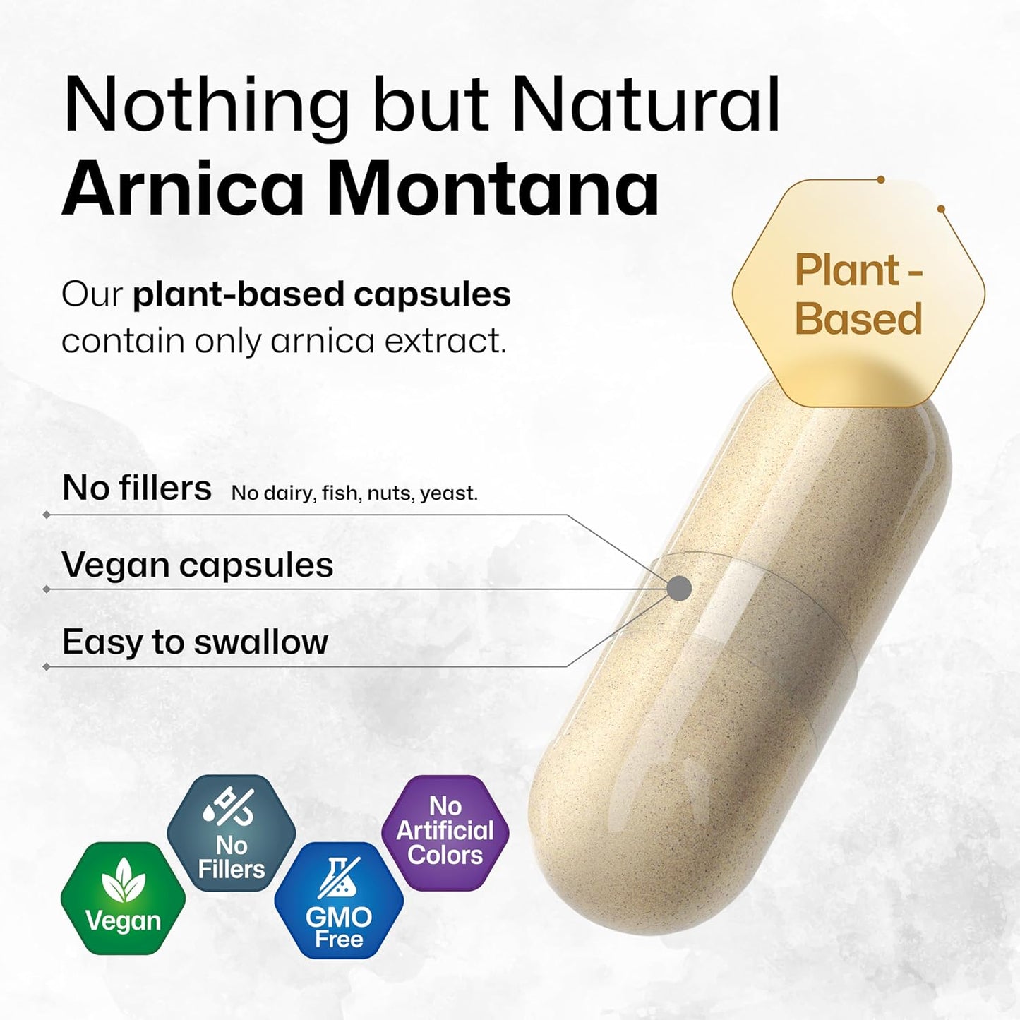 Organic Arnica Montana and Sarsaparilla Root Capsules - 350 Capsules for Joint Support and Overall Wellness