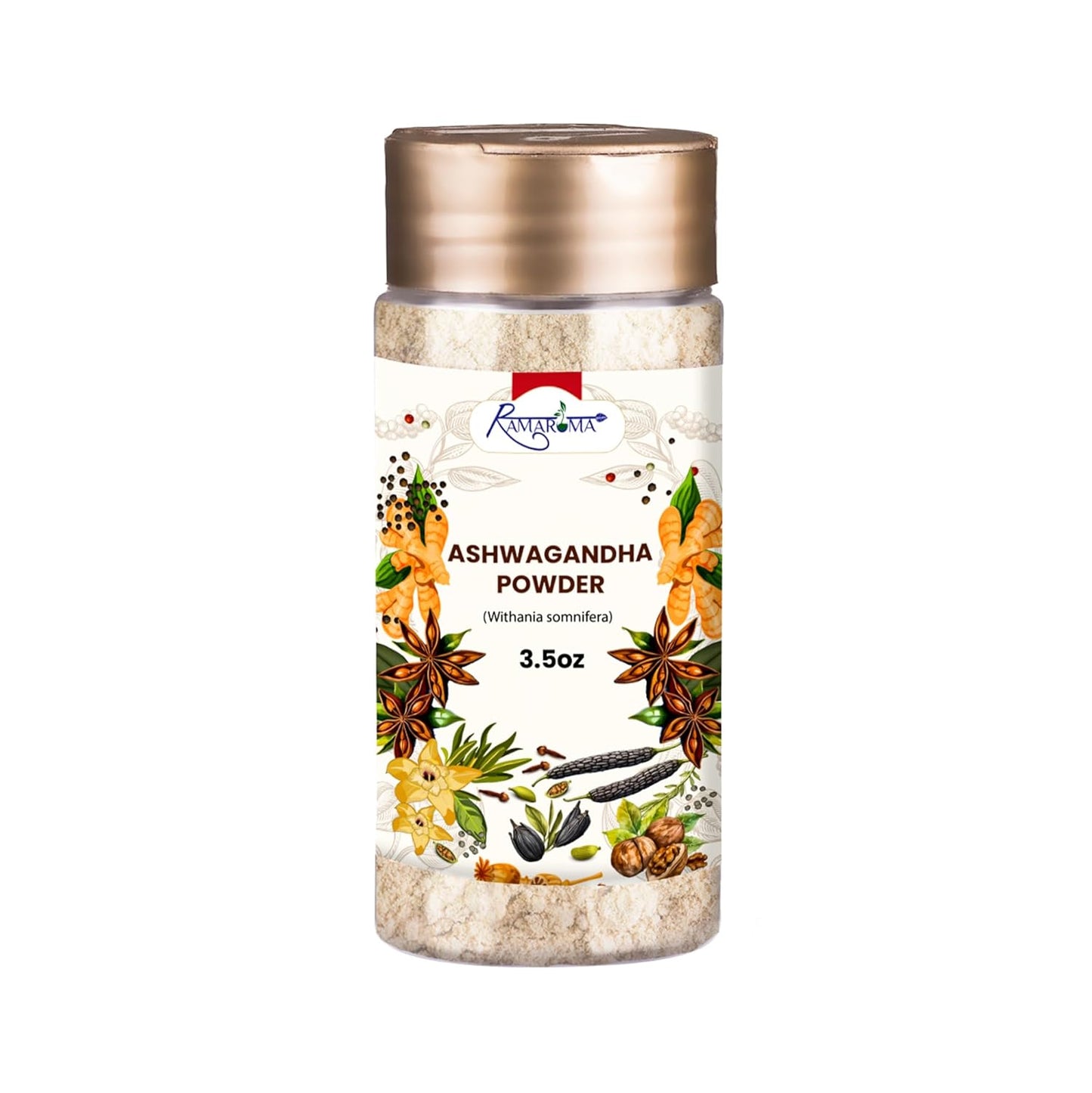 Organic Ashwagandha Powder - 100% Natural Mood-Boosting Herbal Supplement (8oz)