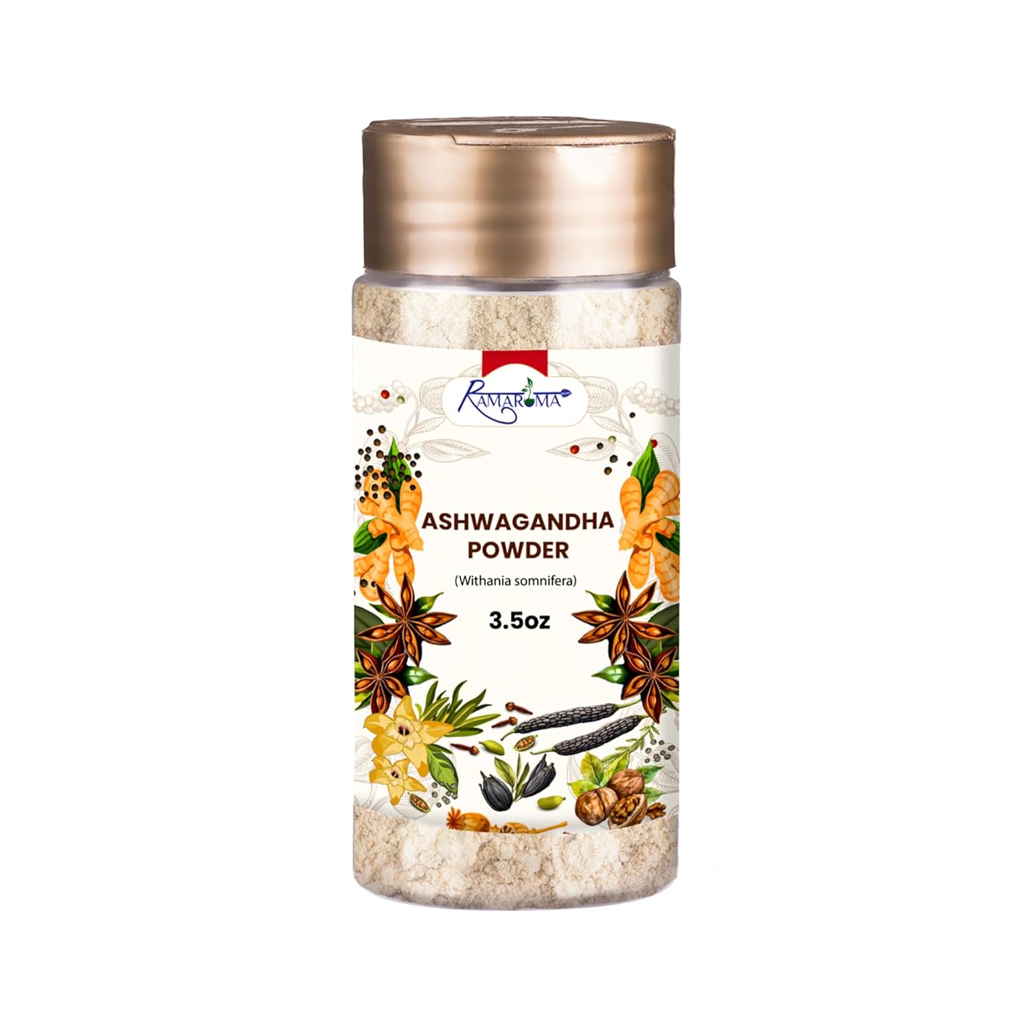 Organic Ashwagandha Powder - 100% Natural Mood-Boosting Herbal Supplement (8oz)