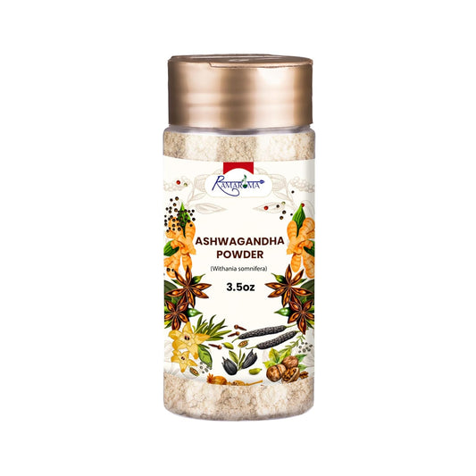 Organic Ashwagandha Powder - 100% Natural Mood-Boosting Herbal Supplement (8oz)