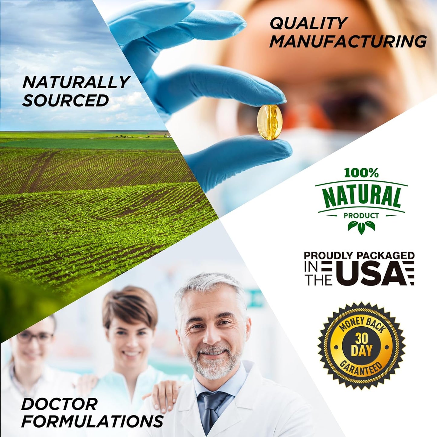 Organic Ashwagandha Root Extract Capsules - 6000mg Equivalent, 1500mg Per Serving, 30 Servings - Vegan Supplement for Men and Women - 90 Count