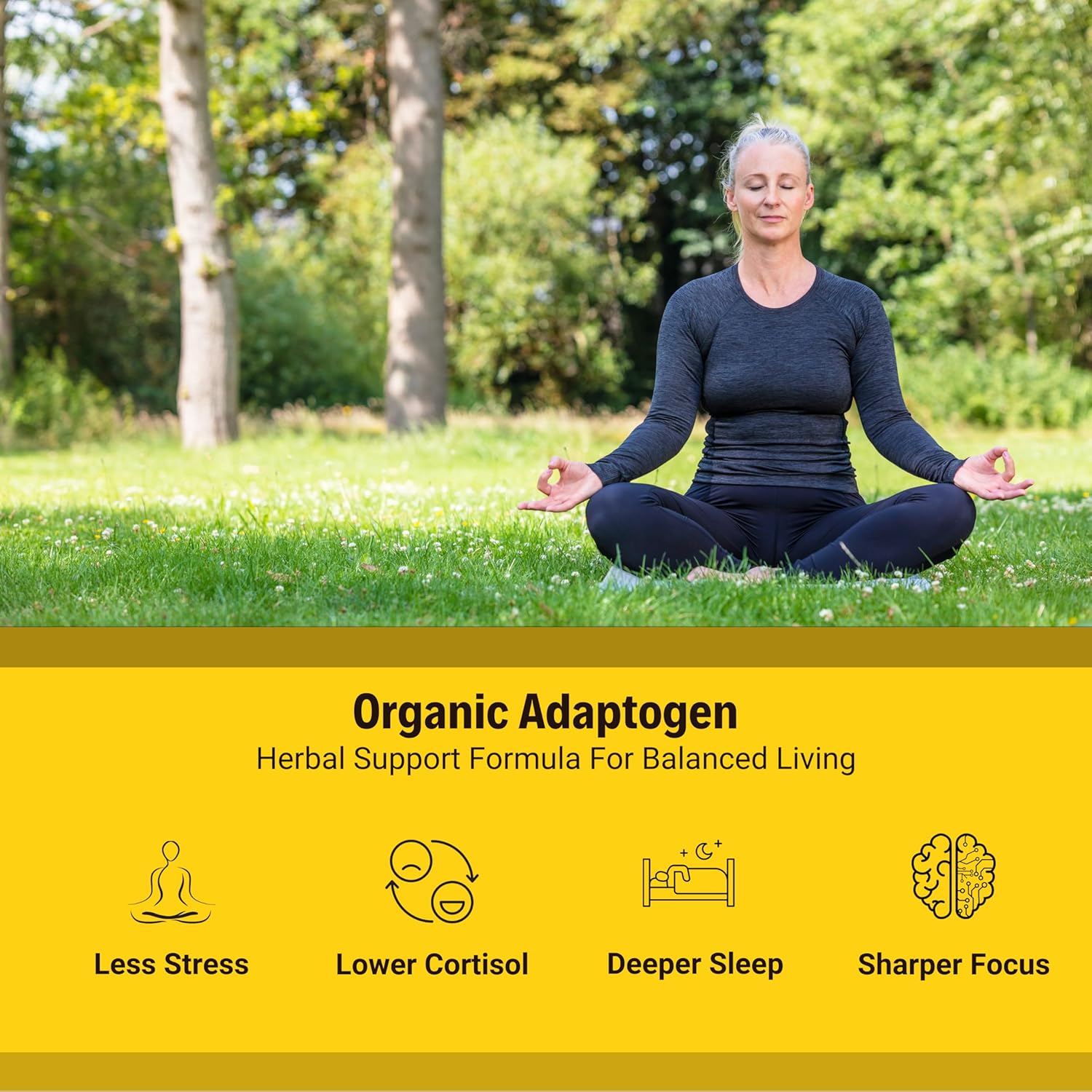 Organic Ashwagandha Root Powder with Black Pepper for Stress Support - 675mg, Cortisol Regulation Supplement, Vegan, Non-GMO - 60-Day Supply
