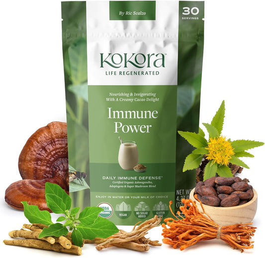 Organic Ashwagandha & Super Mushroom Blend for Daily Immune Support