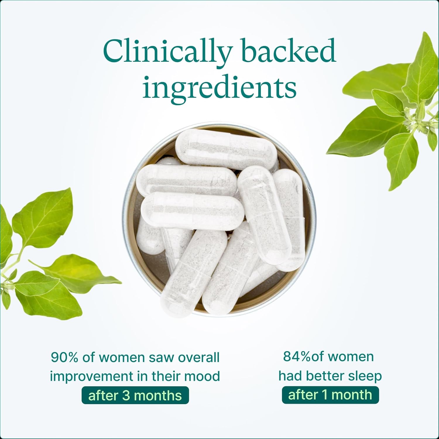 Organic AshwaMag with 5 Clinically Studied Ingredients: Ashwagandha, Magnesium, L-Theanine, Vitamin B6